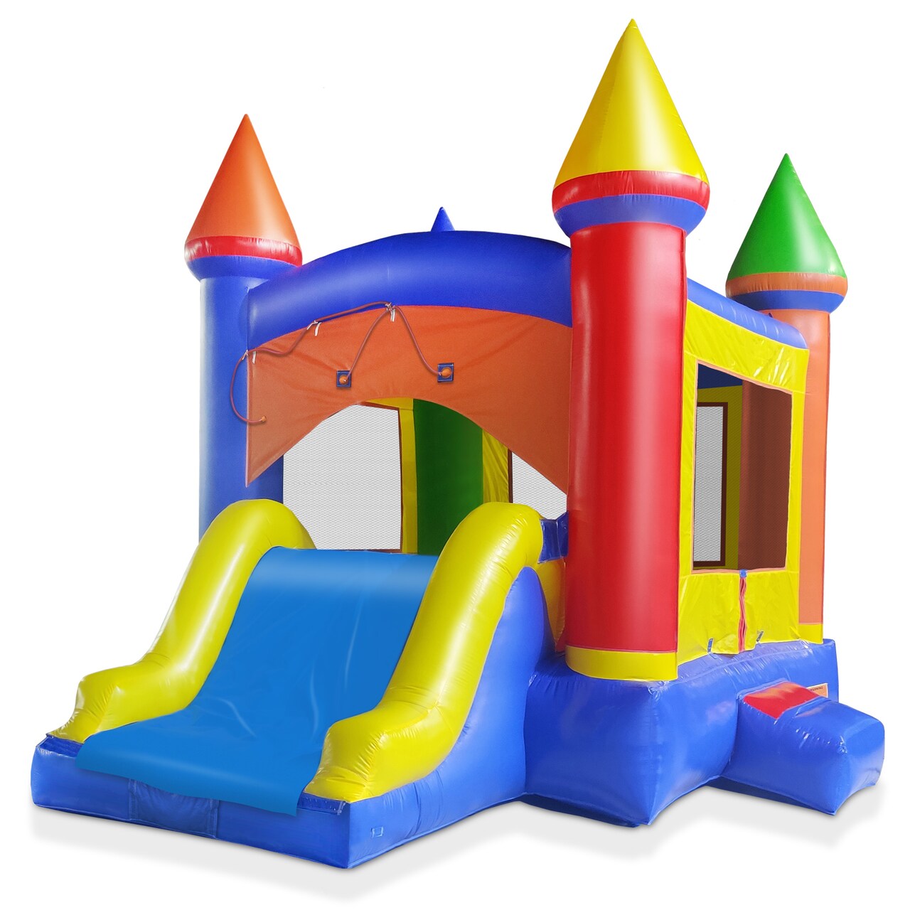 Cloud 9 Commercial Castle Bouncer with Slide and Water Misting System, Inflatable Bounce House for Kids